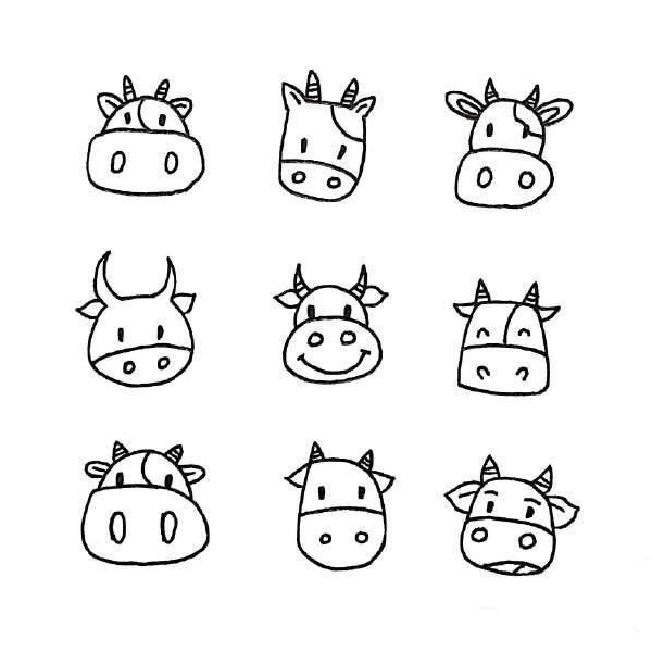 【转】9种小动物的简笔画